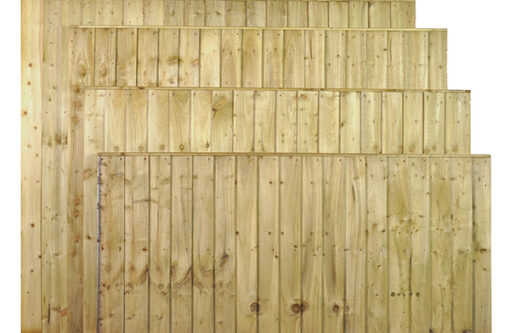 Green Close Board Heavy Duty Featheredge Panel